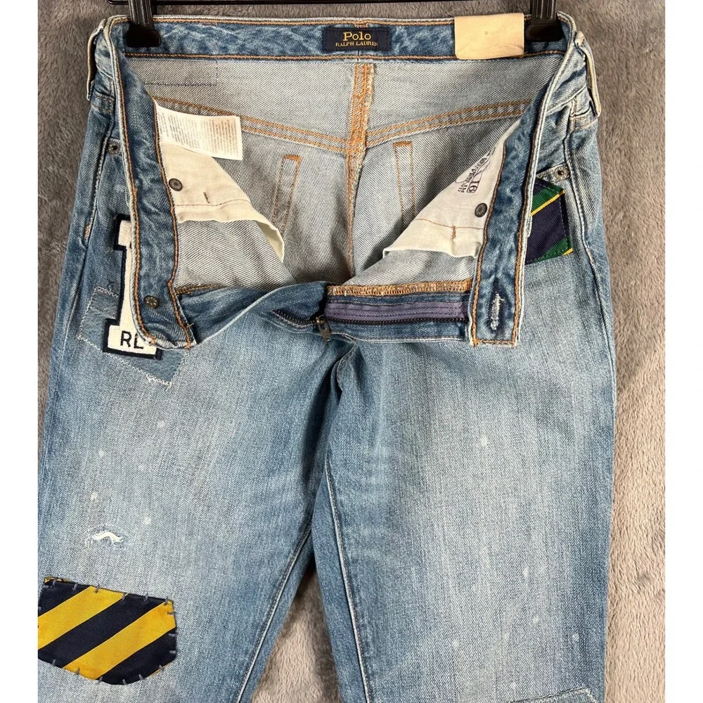Polo Ralph Lauren Kids Jeans 16 fits 29x29 Astor Slim Boyfriend Patchwork